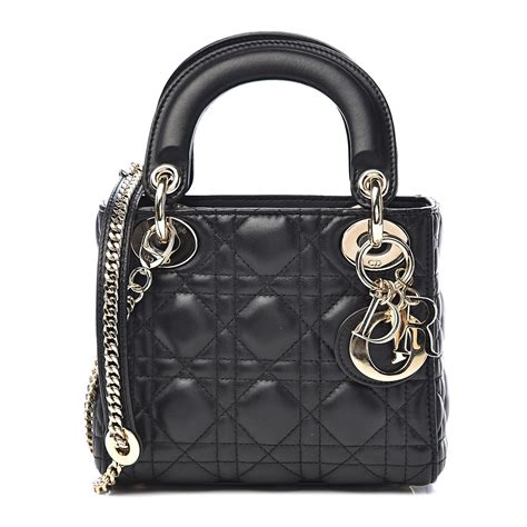 mini lady dior black shiny|mini Lady Dior bags review.